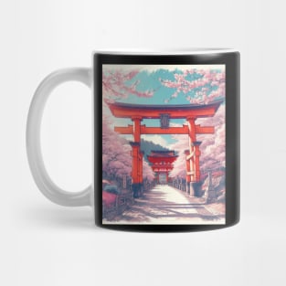 Torii Gate and Cherry Blossom Mug